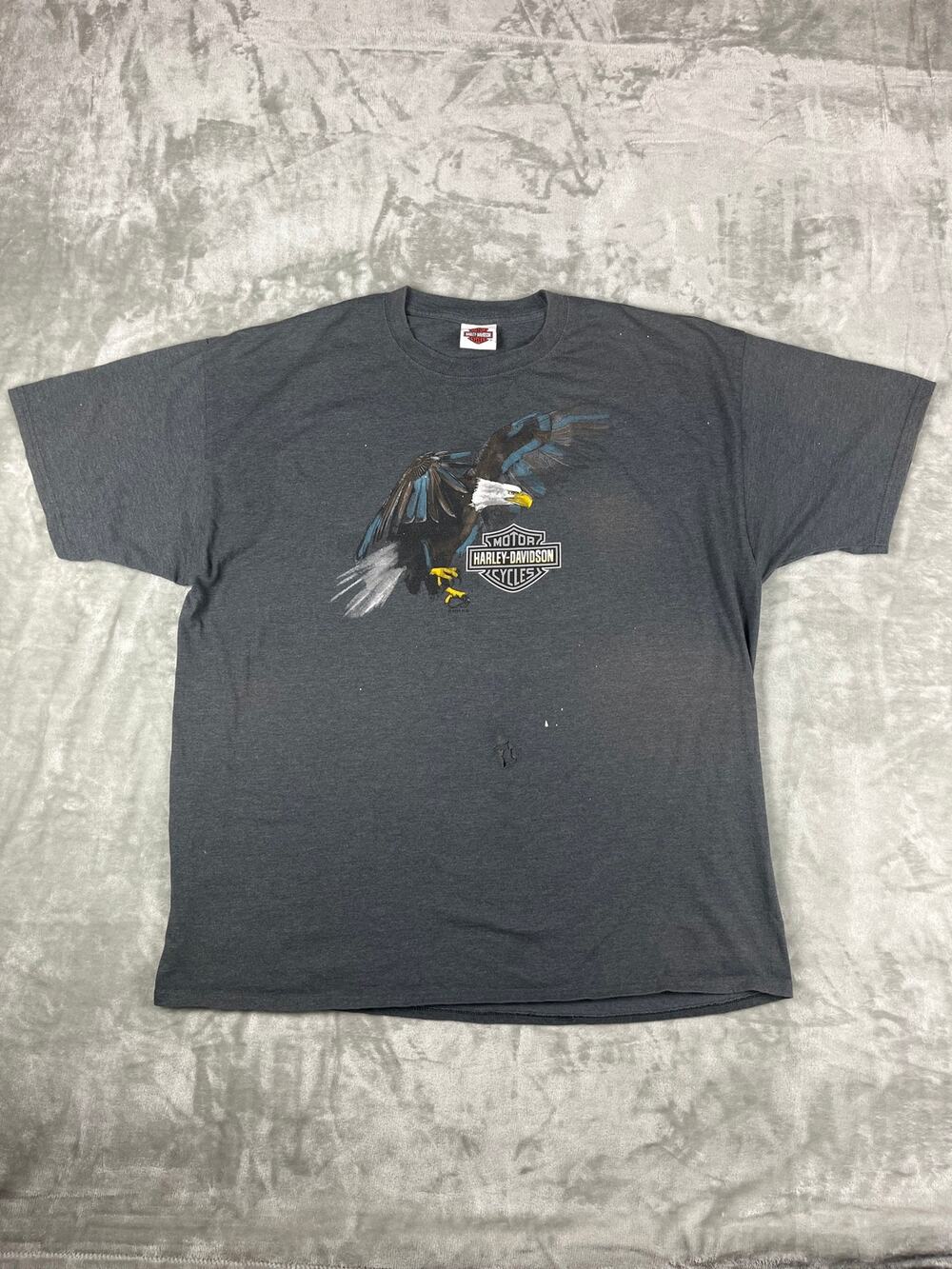 Harley-Davidson Eagle T-Shirt Biker Gray XXL Smith Bros Johnson City, TN